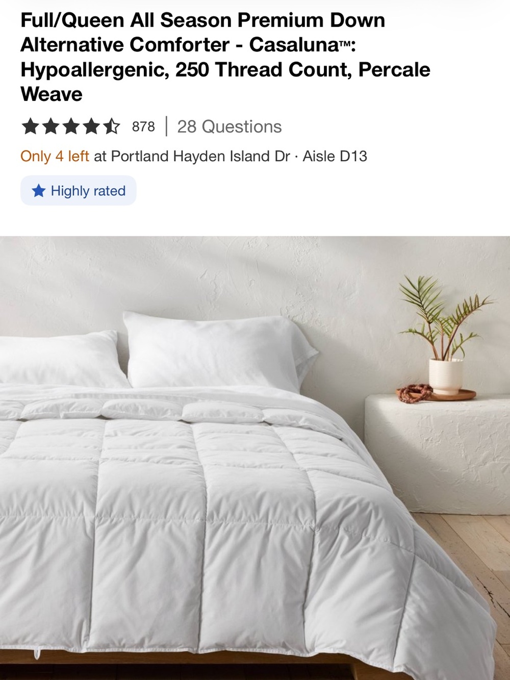 Casaluna Down Alternative Comforter - Full/Queen